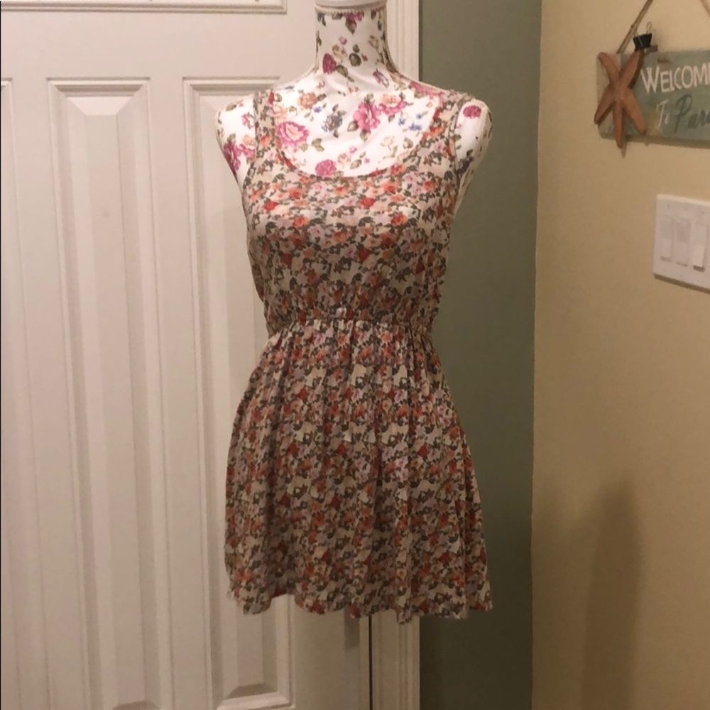 Forever 21 floral print mini dress size s